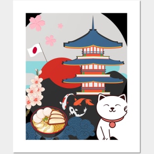 Japanese Culture and Tradition Symbols Posters and Art